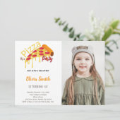 Pizza-Party Einladungen für Kinder (Stehend Vorderseite)