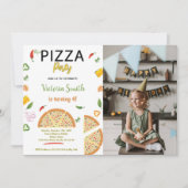 Pizza-Party Einladungen für Kinder (Vorderseite)