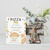 Pizza-Party Einladungen für Kinder (Stehend Vorderseite)