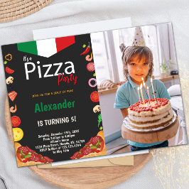 Pizza-Party Einladungen für Kinder