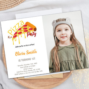 Pizza-Party Einladungen für Kinder