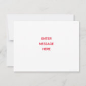 Pizza Party Flat Danke Karte (Rückseite)