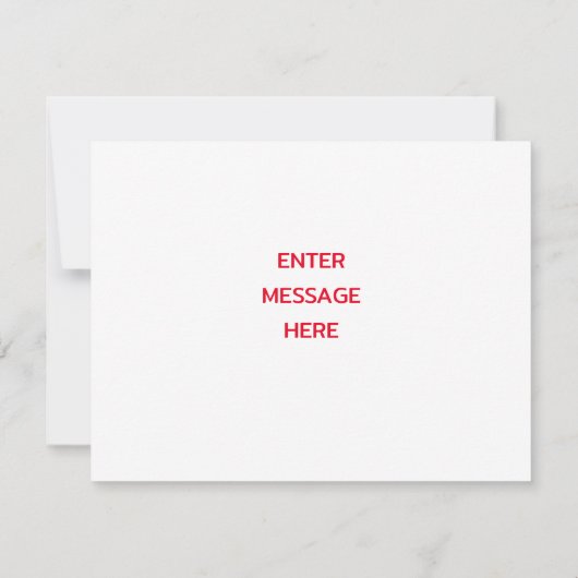 Pizza Party Flat Danke Karte (Rückseite)