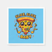 Pizza Party Funny Serviette (Vorderseite)