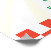 Pizza Party Geburtstag Begrüßungszeichen Poster (Ecke)