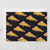 Pizza-Party Geburtstag | Lustige Pizza-Scheibe Kin Dankeskarte (Rückseite)