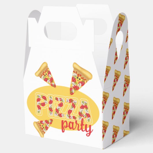 Pizza-Party Geschenkschachtel (Geöffnet)