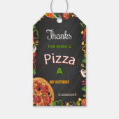 Pizza Party Gift Tags Geschenkanhänger (Vorderseite)
