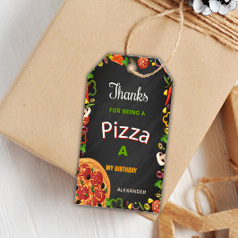 Pizza Party Gift Tags Geschenkanhänger