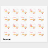 Pizza Party Girl Stickers (Blatt)
