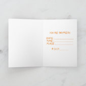 Pizza Party Girls Night Einladung (Innenseite)