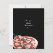 PIZZA PARTY, ITALIENISCHE KÜCHE Abendessen, Brunch Einladung (Rückseite)