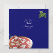 PIZZA PARTY, ITALIENISCHE KÜCHE Abendessen, Brunch Einladung (Rückseite)