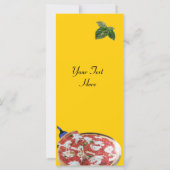 PIZZA PARTY ITALIENISCHE KÜCHE, RESTAURANT rot grü (Rückseite)