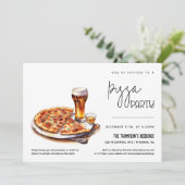 Pizza Party Jeglicher Anlass Party Pizza Night Par Einladung (Stehend Vorderseite)