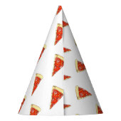 Pizza Party Käse Pepperoni Pie Slice Pizzeria Partyhütchen (Rückseite)
