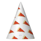 Pizza Party Käse Pepperoni Pie Slice Pizzeria Partyhütchen (Links)