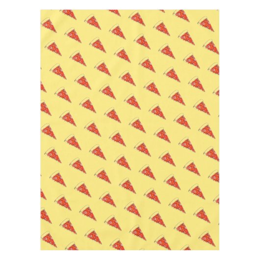 Pizza Party Käse Pepperoni Pie Slice Pizzeria Tischdecke (Vorderseite)