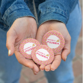 Pizza Party Kids Birthday Button