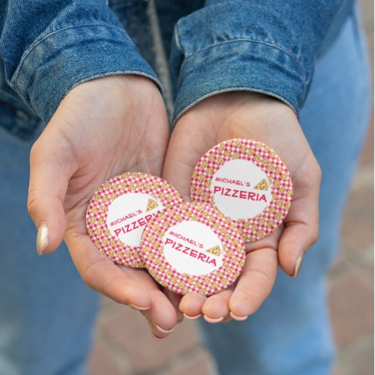 Pizza Party Kids Birthday Button