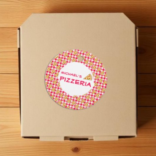 Pizza Party Kids Birthday Geschenkanhänger