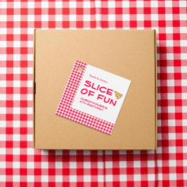 Pizza Party Kids Birthday Geschenkanhänger