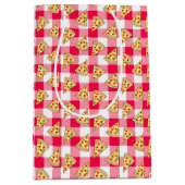 Pizza Party Kids Birthday Mittlere Geschenktüte (Vorderseite)