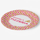 Pizza Party Kids Birthday Pappteller (Schrägansicht)