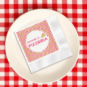 Pizza Party Kids Birthday Serviette