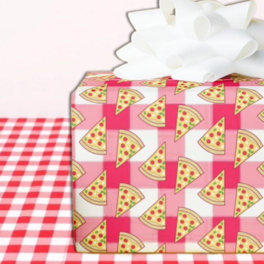 Pizza-Party Kindergeburtstag Geschenkpapier