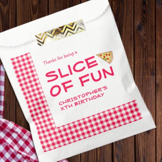 Pizza-Party Kindergeburtstag Geschenktütchen