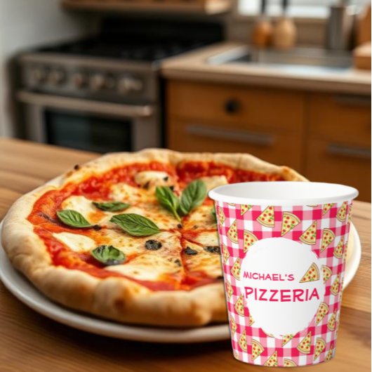 Pizza-Party Kindergeburtstag Pappbecher