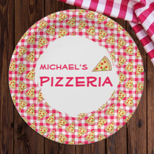 Pizza-Party Kindergeburtstag Pappteller