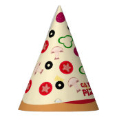 Pizza Party Kindergeburtstag Partyhütchen (Links)