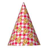 Pizza-Party Kindergeburtstag Partyhütchen (Vorderseite)