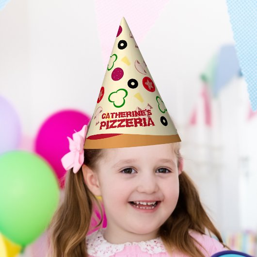 Pizza Party Kindergeburtstag Partyhütchen