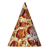 Pizza-Party Kindergeburtstag Partyhütchen (Links)