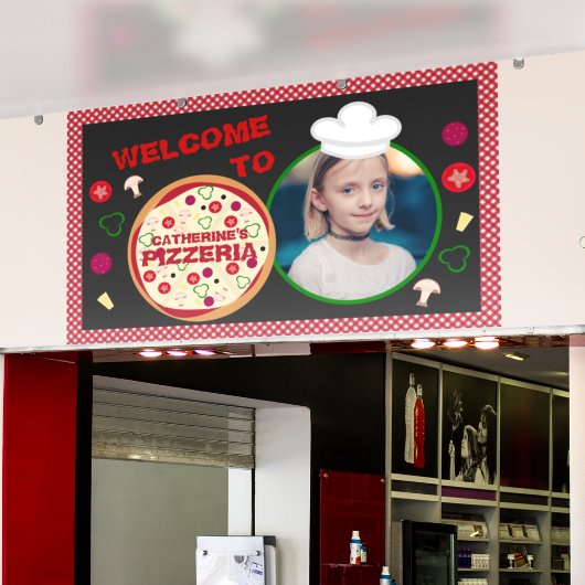 Pizza Party Kindergeburtstag Pizzaria Banner