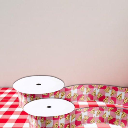 Pizza-Party Kindergeburtstag Satinband