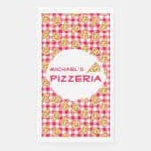 Pizza-Party Kindergeburtstag Serviette (Vorderseite)