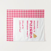 Pizza-Party Kindergeburtstag Wandteppich (Vorderseite (Horizontal))