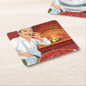 Pizza Party Koch Paper Untersetzer - SRF (angewinkelt)