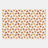 Pizza-Party mit stringiertem Kachelkäsesatz Geschenkpapier Set (Vorderseite 3)