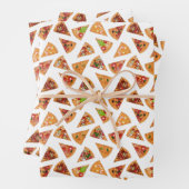 Pizza-Party mit stringiertem Kachelkäsesatz Geschenkpapier Set (Beispiel)