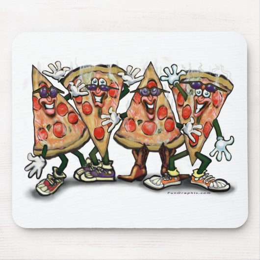 Pizza-Party Mousepad (Vorne)