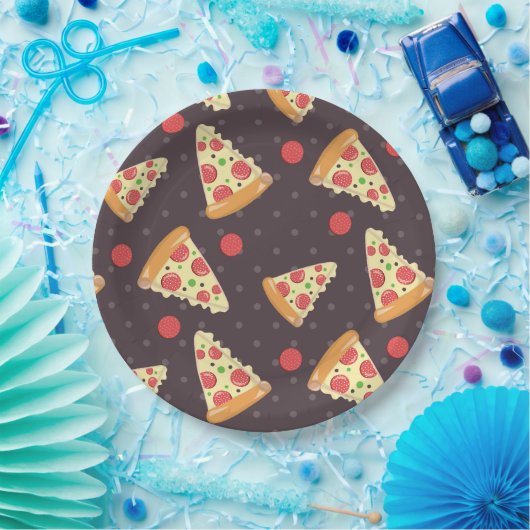 Pizza Party Musterpapiere Teller (Party)