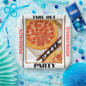 Pizza-Party-NAME ausschmeißen Pappteller (Party)