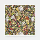 Pizza Party Napkins Serviette (Vorderseite)