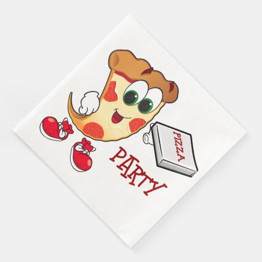 Pizza Party Napkins Serviette (Ecke)