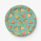 Pizza Party Paper Plate Pappteller (Vorderseite)